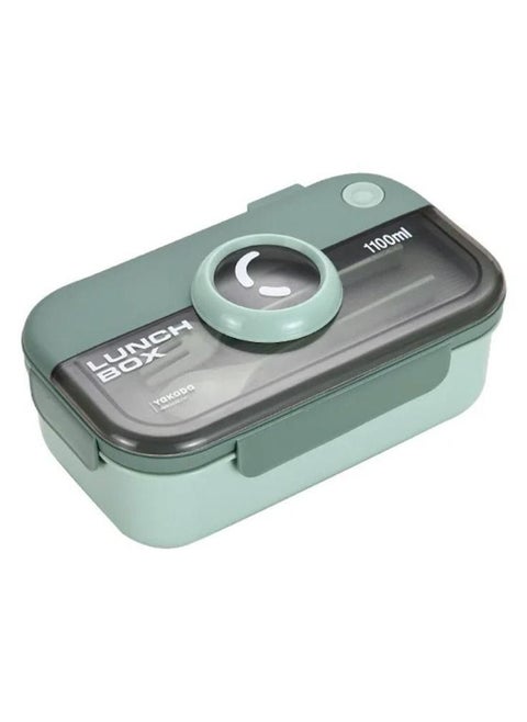 Lunch Box Tiffin Box  Premium Plastic Leak-Proof containers and Compact Size  Students Lunch Box, Sealed Leakage Proof Green