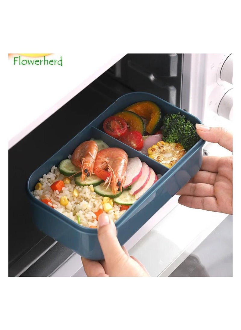 Lunch Box Quilts - Lunch Box Tiffin Box  Premium Plastic Leak-Proof containers and Compact Size  Students Lunch Box, Sealed Leakage Proof Green - Image 1