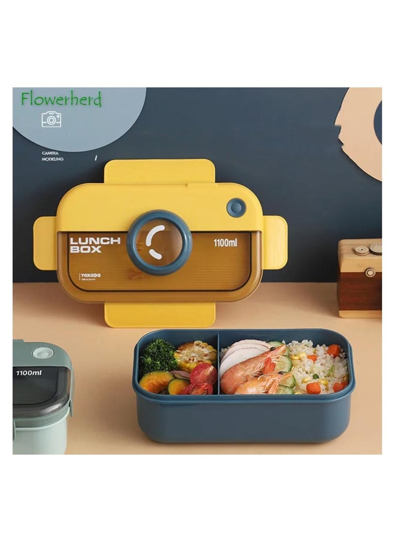 Lunch Box Quilts - Lunch Box Tiffin Box  Premium Plastic Leak-Proof containers and Compact Size  Students Lunch Box, Sealed Leakage Proof Green - Image 1