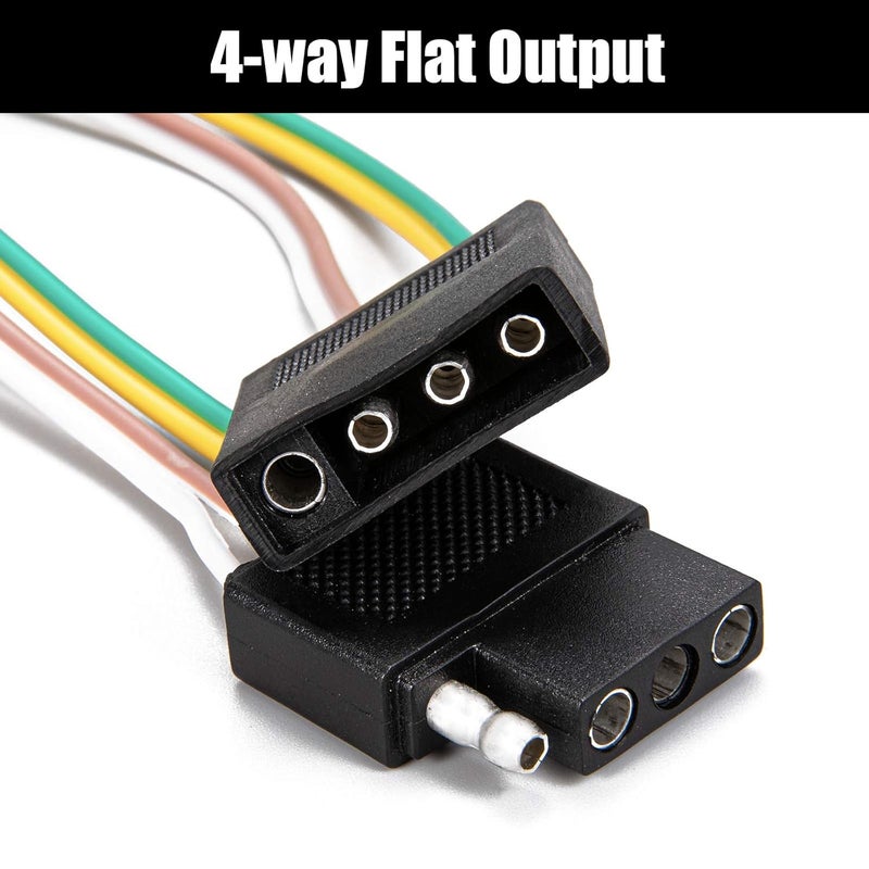 CZC AUTO 4 Pin Trailer Light Wire Harness Extension - Image 4