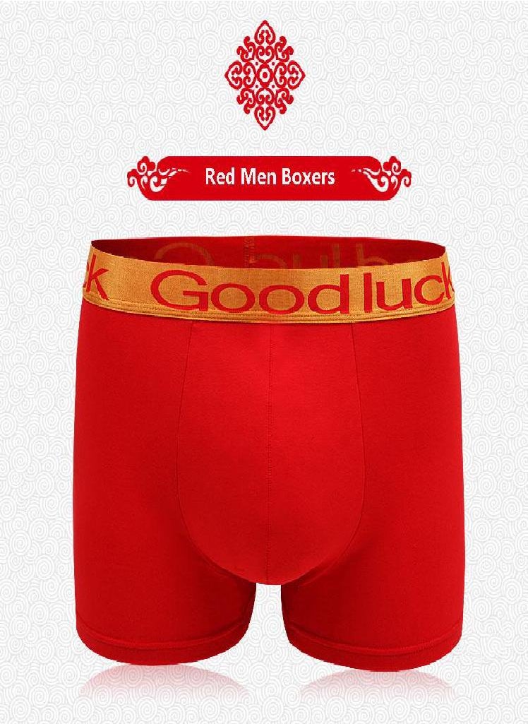 Generic - Women Couple Underwear Red Men's Boxers Soft Cotton Women Panties  Male/Female Underwear - Image 1