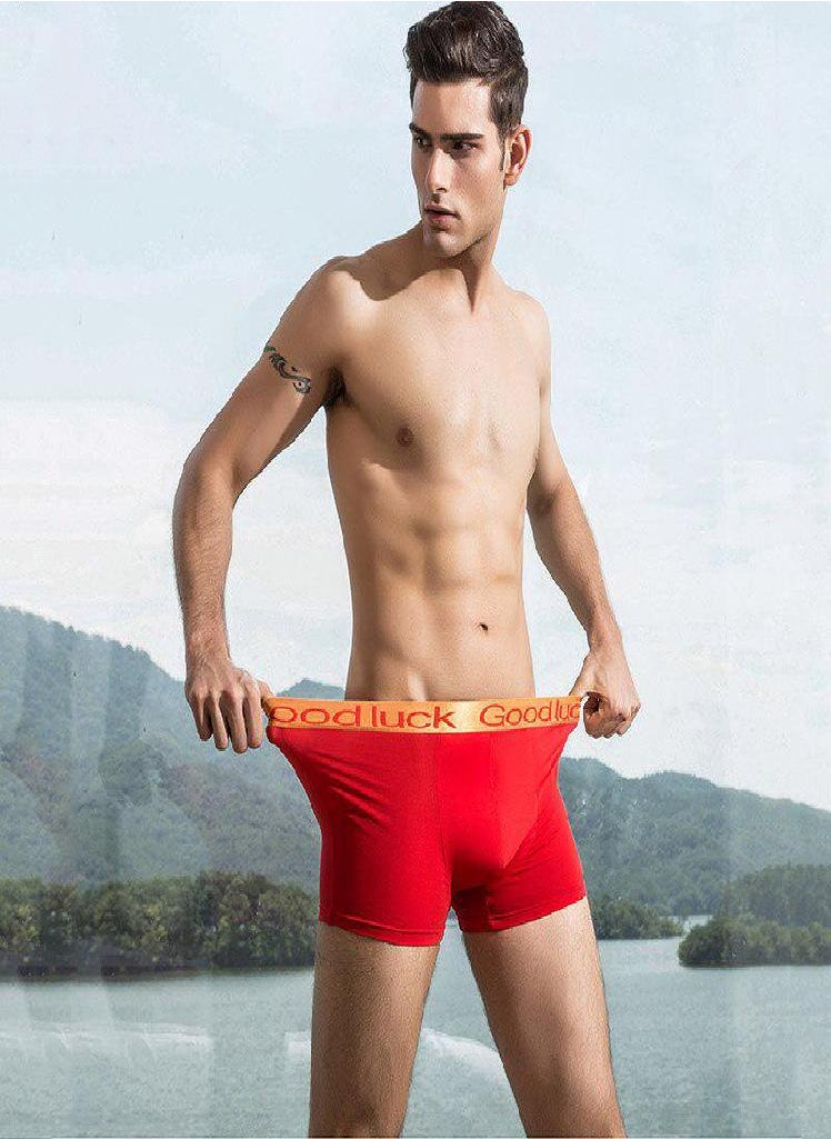Generic - Women Couple Underwear Red Men's Boxers Soft Cotton Women Panties  Male/Female Underwear - Image 1
