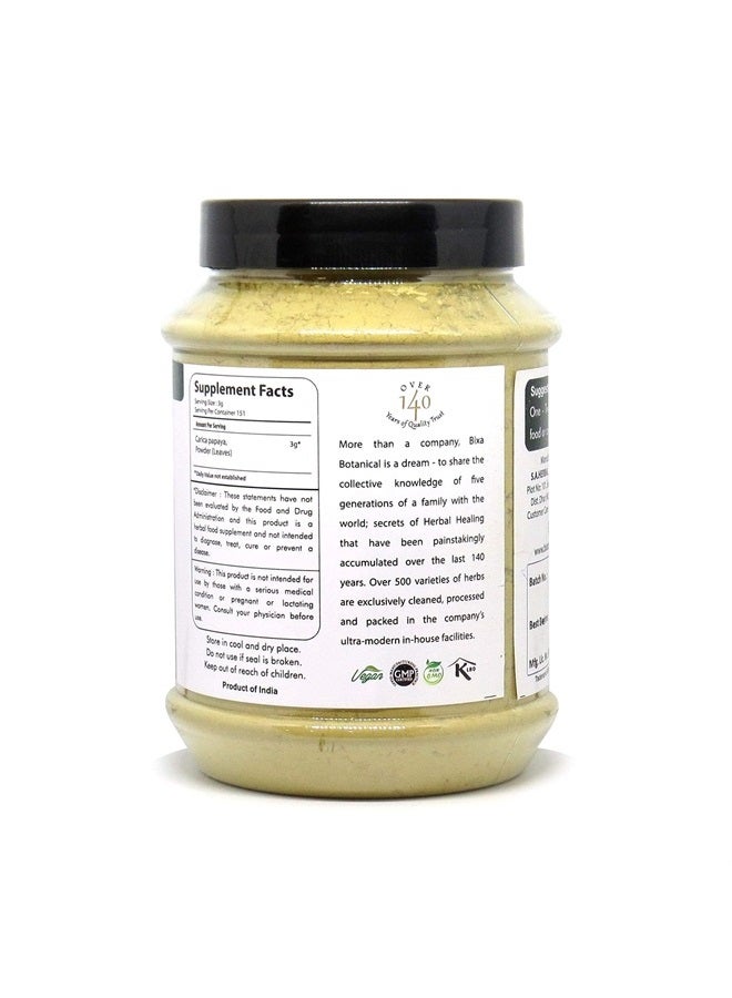 bixa BOTANICAL مسحوق أوراق البابايا (كاركا بابايا) | عشبة أيورفيدا للهضم وزيادة الصفائح الدموية، مكمل عشبي (1 رطل / 16 أونصة) - Image 3
