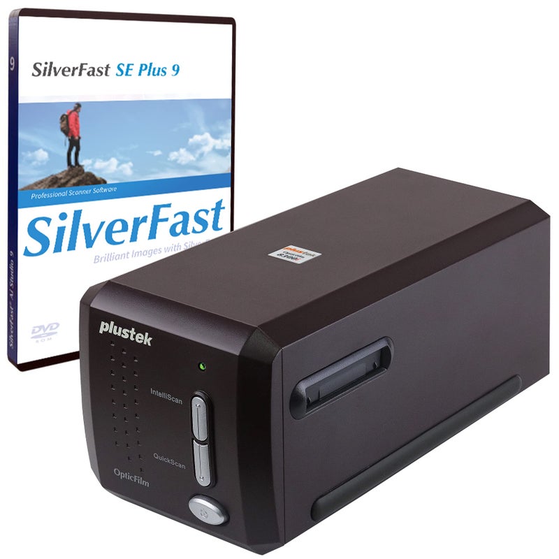 Plustek Plustek OpticFilm 8300i SE - 35mm Negative Film Stripe & Slide Scanner with 38% scan speed increase, Bundle SilverFast SE Plus 9 + QuickScan Plus, Support Mac and Windows.  - Image 1