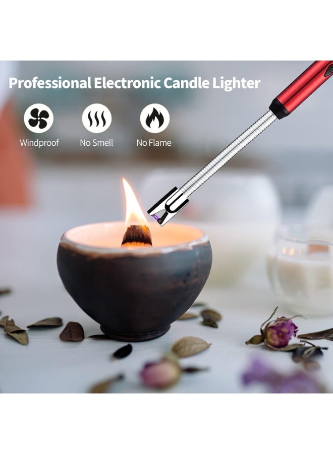 Generic valueable 1 USB Rechargeable Electric Lighter with Flexible Long Neck - Windproof Flameless Arc Lighter for Gas Stove Kitchen BBQ Candles Fireplace Camping Ignition Tool Multi Color - Image 2