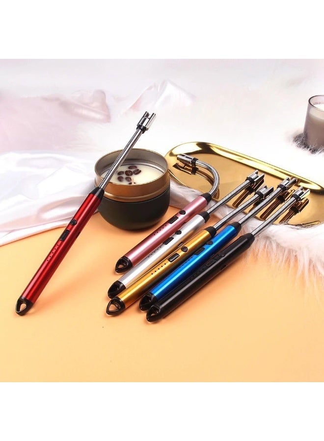Generic valueable 1 USB Rechargeable Electric Lighter with Flexible Long Neck - Windproof Flameless Arc Lighter for Gas Stove Kitchen BBQ Candles Fireplace Camping Ignition Tool Multi Color - Image 4