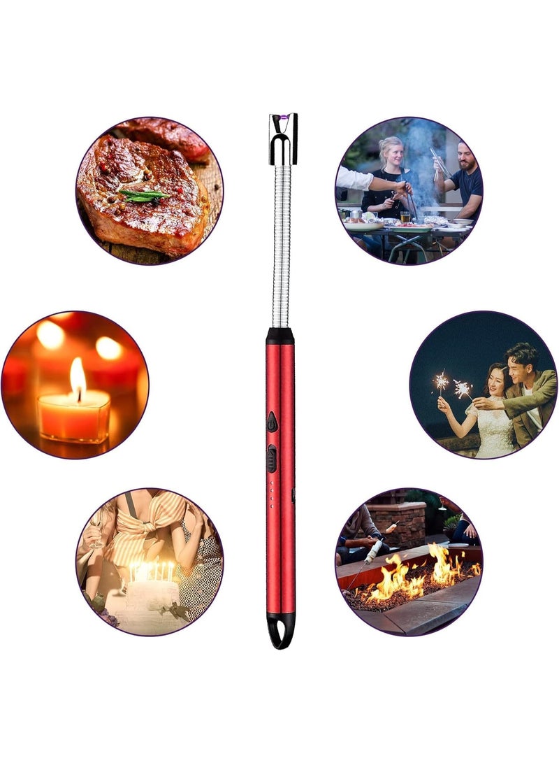 Generic valueable 1 USB Rechargeable Electric Lighter with Flexible Long Neck - Windproof Flameless Arc Lighter for Gas Stove Kitchen BBQ Candles Fireplace Camping Ignition Tool Multi Color - Image 5