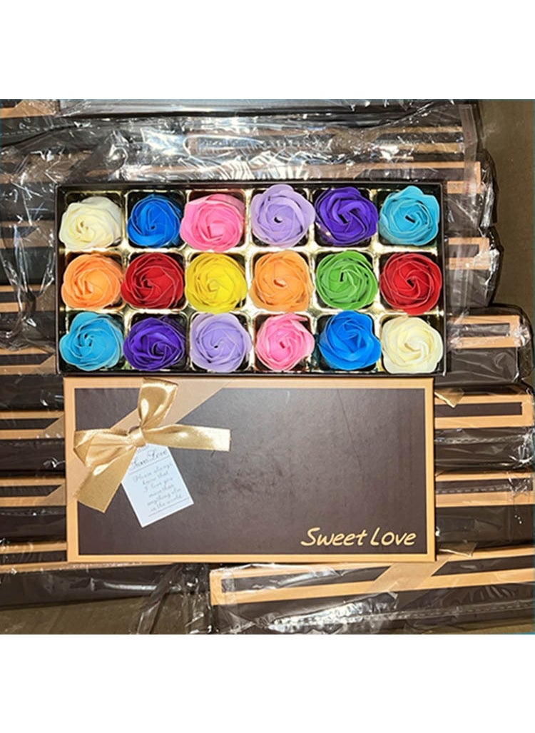 Generic - 18 Roses Soap Flowers Gift Box for Valentines Color - Image 1
