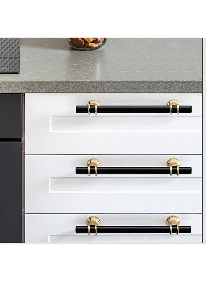 10PCS Black Golden Stainless Steel Pull Handles Modern Minimalist Design For Cabinets Wardrobes Drawers With Hardware - Image 5
