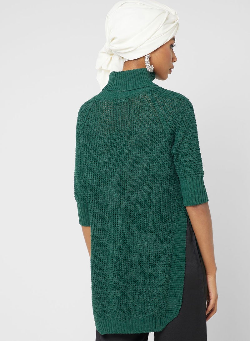 Khizana Turtleneck Tunic Sweater - Image 2