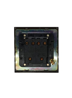 Donmarco 2 Gang 2 Way Switch - Plain Toggle - Stainless Steel & Copper , Fire Resistant , 15-Year Warranty , Sleek & Durable Wall Light Switch for Modern Spaces(Gun Grey)  - Image 3