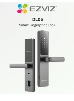 EZVIZ DL05 Smart Fingerprint Lock with Multiple Unlock Methods, Real-Time Mobile Alerts, Built-In Electronic Doorbell, Anti-Tamper Alarm, Supports Emergency Power Supply via USB-C  - Image 1