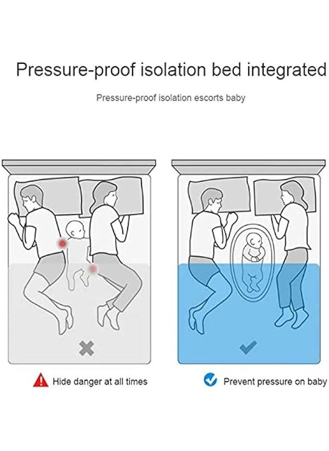 Baby Lounger, Baby Sleeping Nest, Anti-Reflux Pillow, 0-30° Height Adjustable Travel Crib, Relieves Vomiting Milk, Washable (Multi)