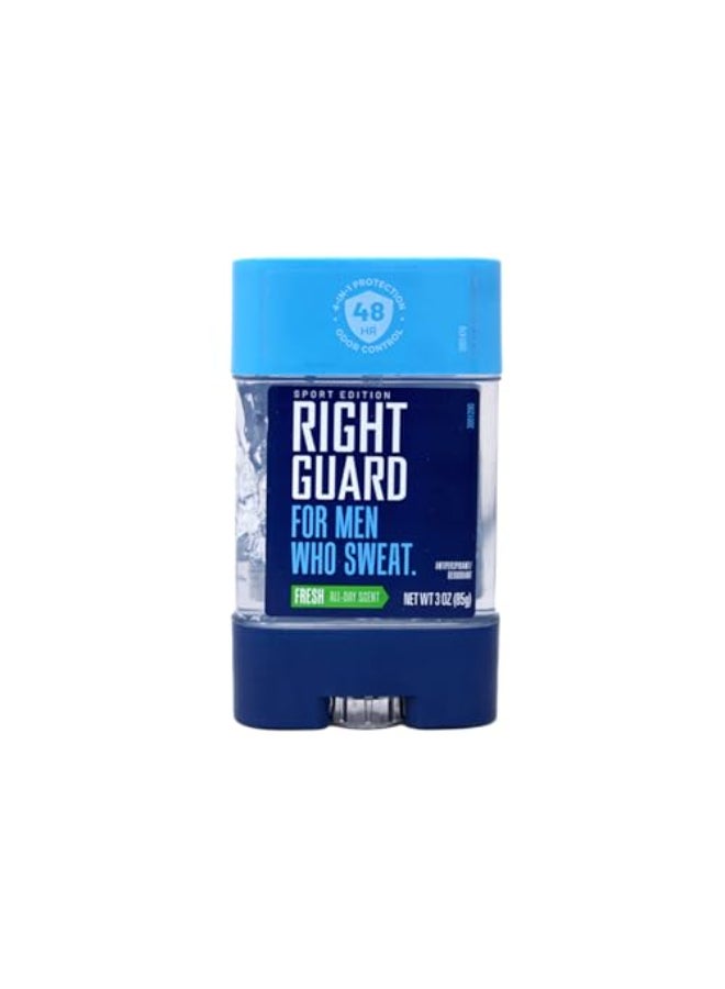 Right Guard Sport Edition Antiperspirant Deodorant Clear Gel Fresh Scent 3 oz Pack of 6 - Image 4