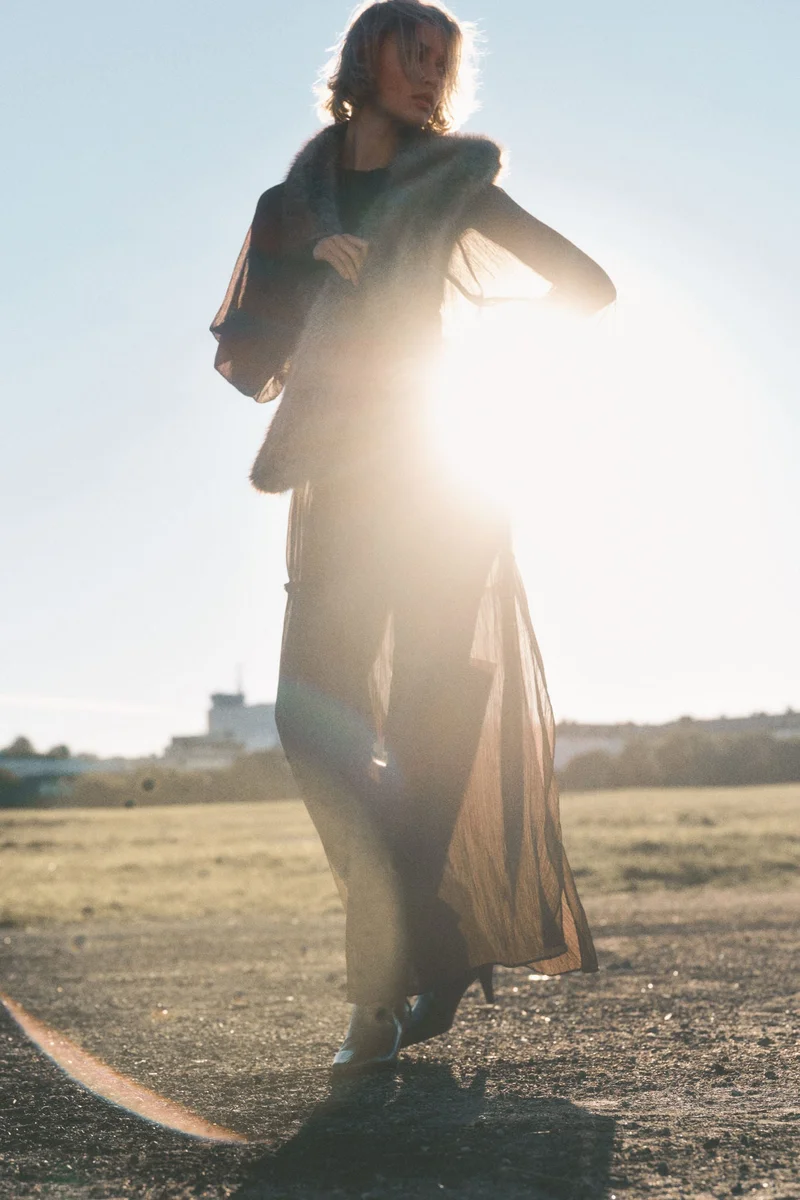 H&M Chiffon maxi dress