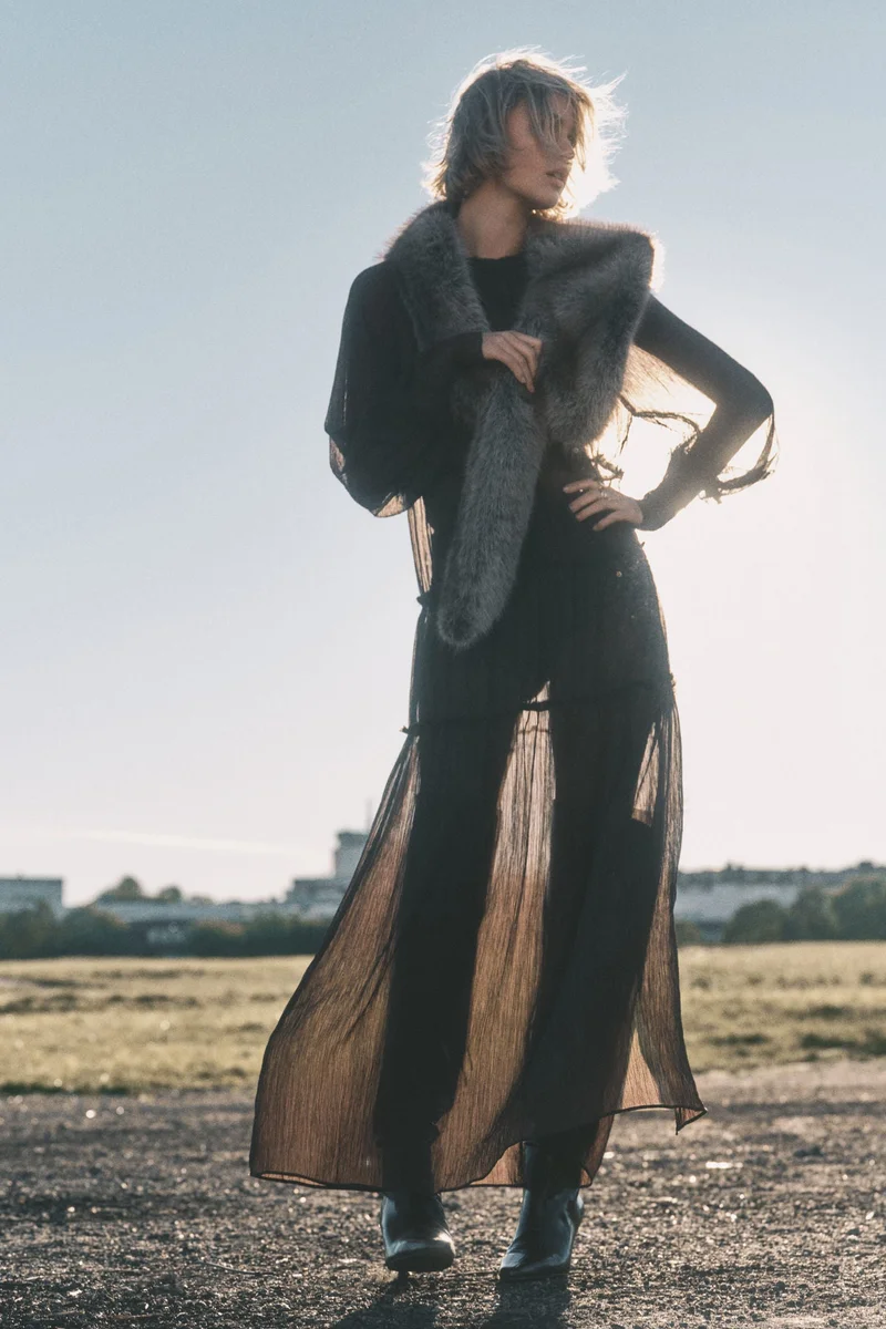 H&M Chiffon maxi dress