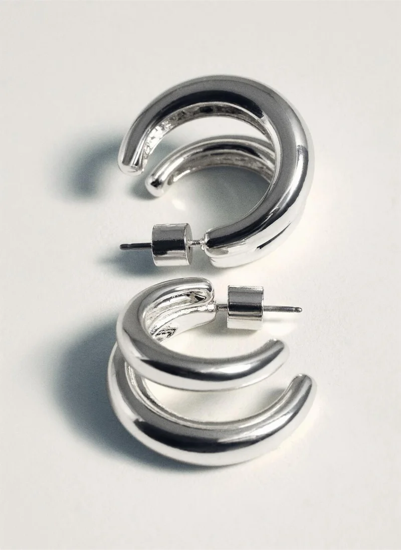 MANGO  Double hoop earrings for Women | Best Price UAE