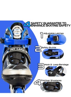 Adjustable Roller Skate Shoes For Kids & Teens| Professional & Comfortable Inline Skating Shoes With 8 Lighting Wheels For Boys - pzsku/ZF33FD1AD584D58A30A46Z/45/_/1712143585/e62b8c44-dae3-4326-97ca-9e52bac96119