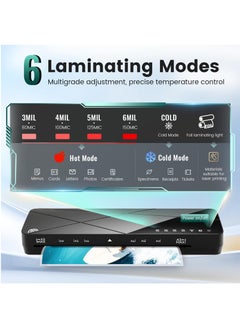 FN Laminator Machine A3 Laminating Machine with Laminating Sheets, 5-in-1 Lamination Machine with 6 Laminating Modes and Auto-Off for Home Office School  - Image 2