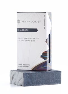The Skin Concept Premium  Anti Acne Facial Soap Bar - Charcoal - Handmade, Vegan