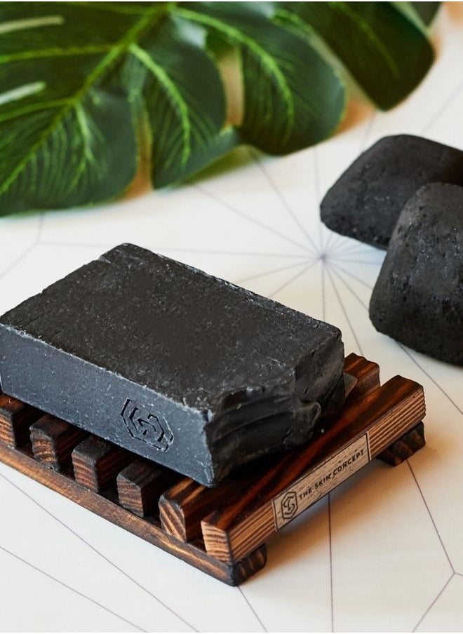 THE SKIN CONCEPT - The Skin Concept Premium  Anti Acne Facial Soap Bar - Charcoal - Handmade, Vegan - Image 1
