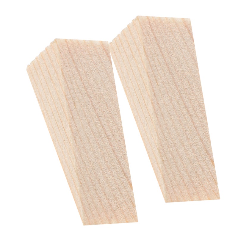 2pcs سدادة الباب إسفين الباب الخشبي سدادة سدادة مثلث الباب الوتد الخشبي. - Image 1