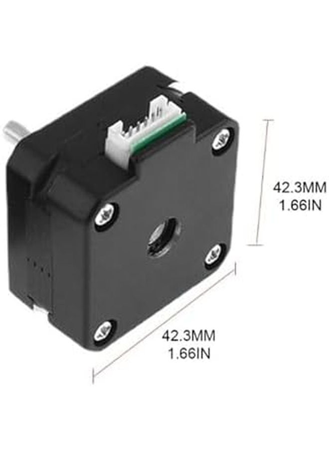 محرك خطوي Nema 17 بقوة 13 نيوتن-سنتيمتر وتيار 1 أمبير طراز 17HS4023 مقاس 42x42 ملم مع كابل طوله 1 متر لآلات التحكم الرقمي - Image 5