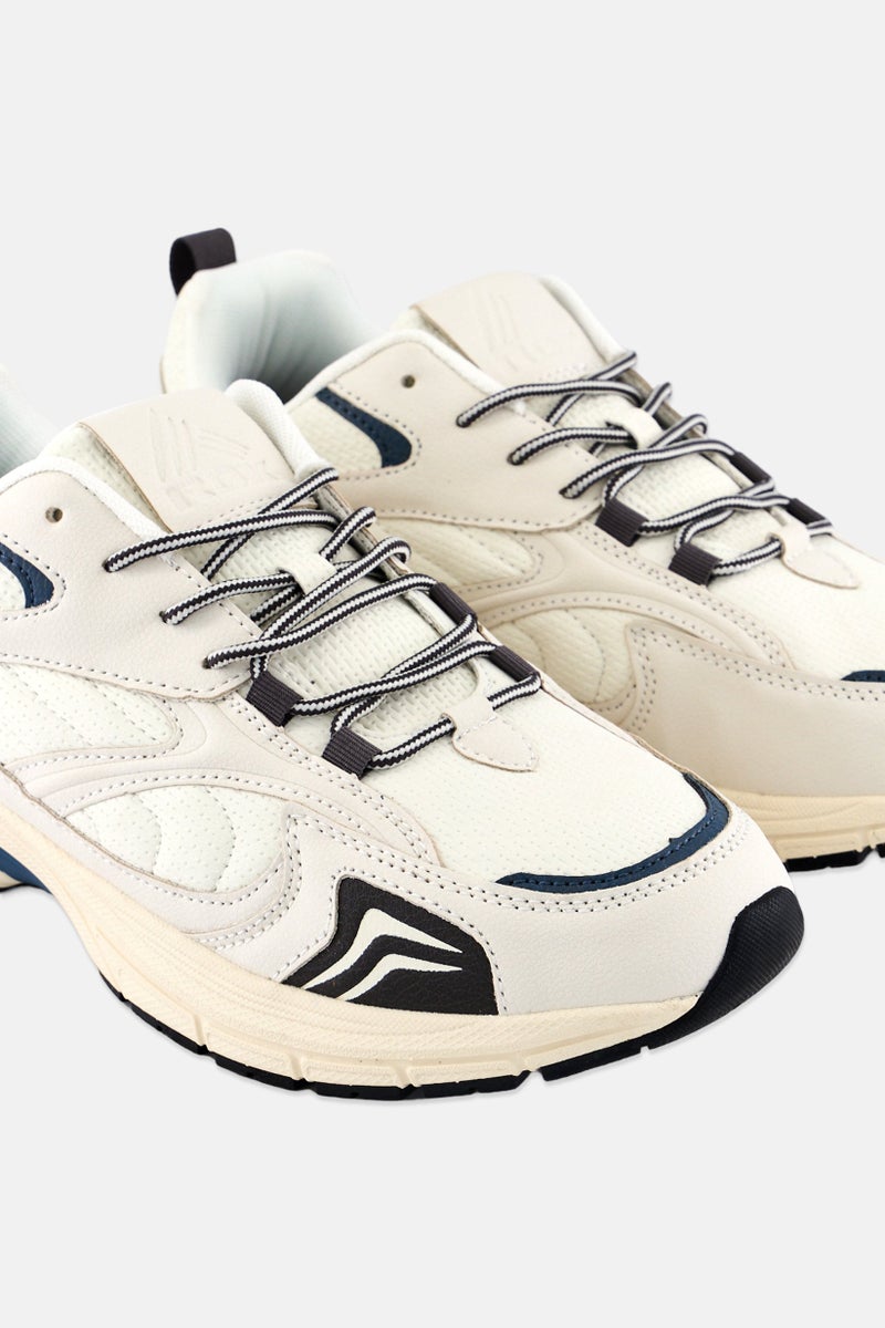 RBX Men Lace Up Outdoors Shoes, Off White - Image 3