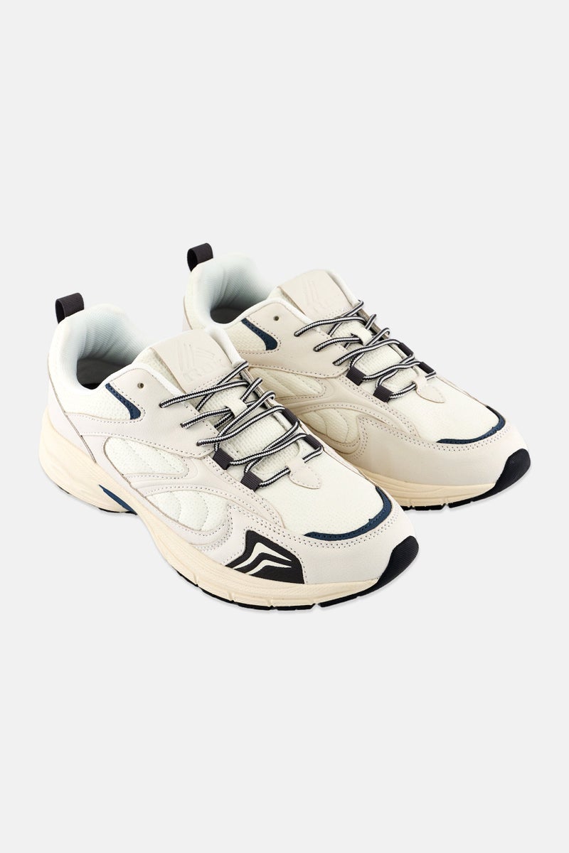 RBX Men Lace Up Outdoors Shoes, Off White - Image 1