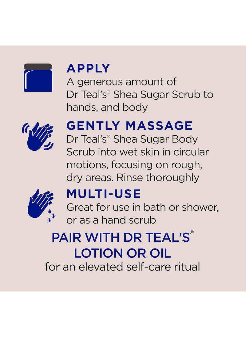 Dr Teal's Dr Teals Shea Sugar Body Scrub Coconut Oil with Essential Oils 538g  - Image 4