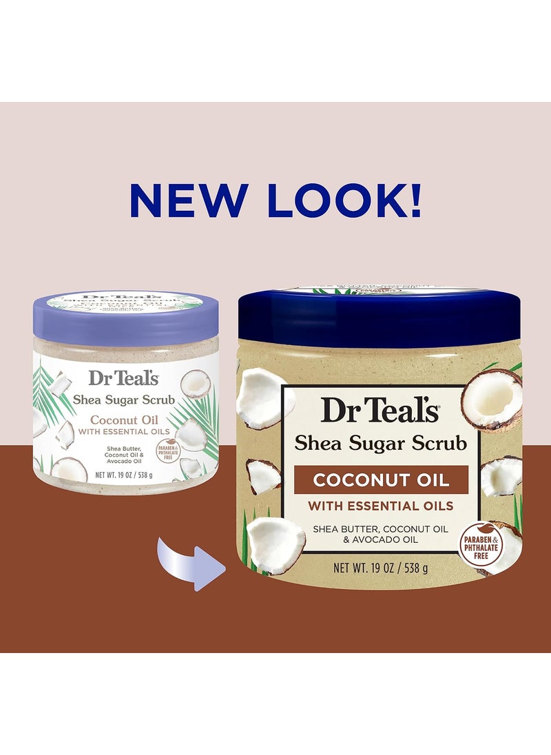 Dr Teal's Dr Teals Shea Sugar Body Scrub Coconut Oil with Essential Oils 538g  - Image 2