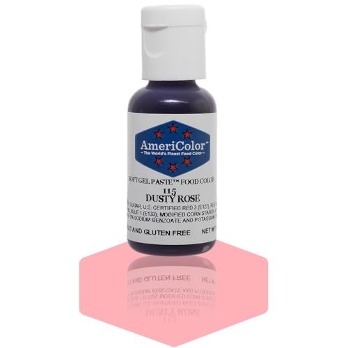 AmeriColor Dusty Rose Soft Gel Paste Food Color 75 oz - Image 1