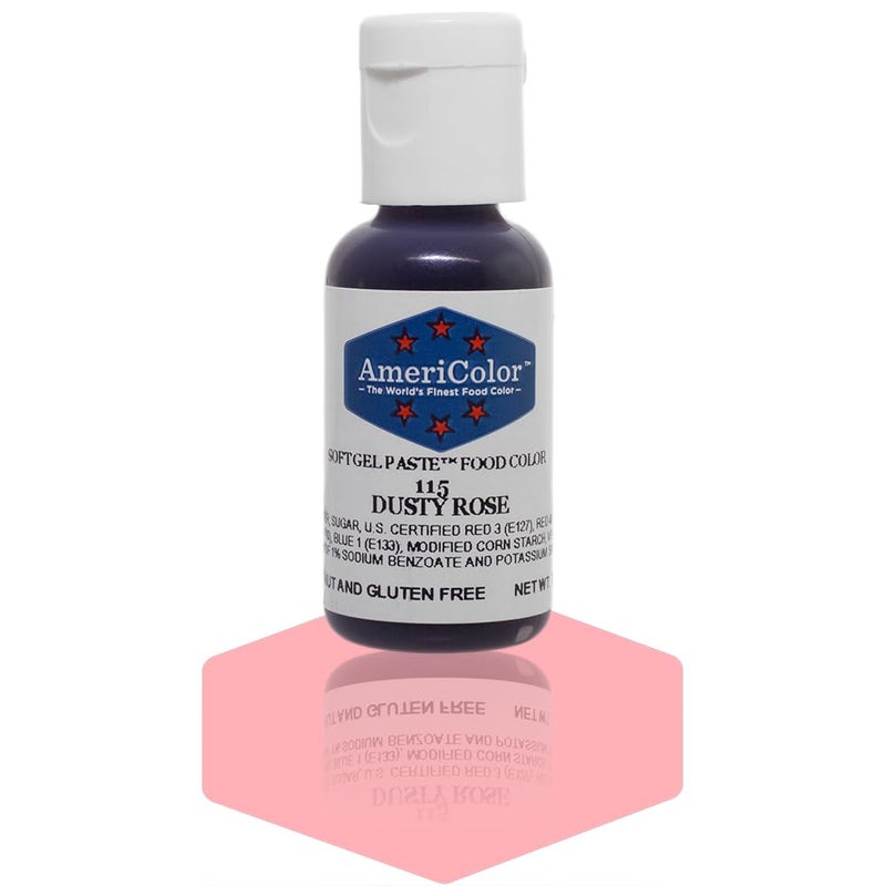 AmeriColor Dusty Rose Soft Gel Paste Food Color 75 oz - Image 3