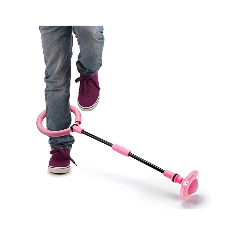 SOLARAE Kids Foldable PVC & PP Materials Ankle Skip Ball Flash Jump Colorful Sports Swing Ball, Fitness Jump Rope Fat Burning Game for Adults and Children - Image 1