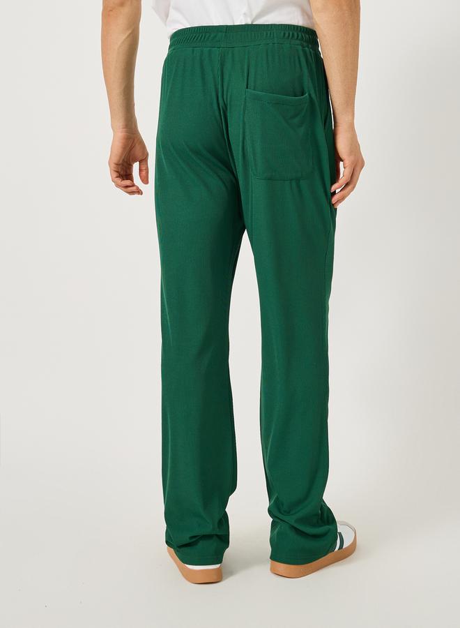 Styli Relaxed Fit Embroidered Joggers with Pintuck Detail  - Image 4