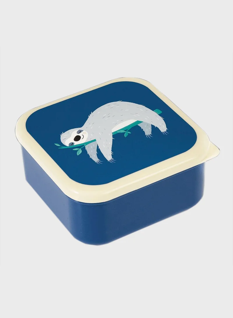 Rex London Set Of 3 Sydney The Sloth Snack Boxes