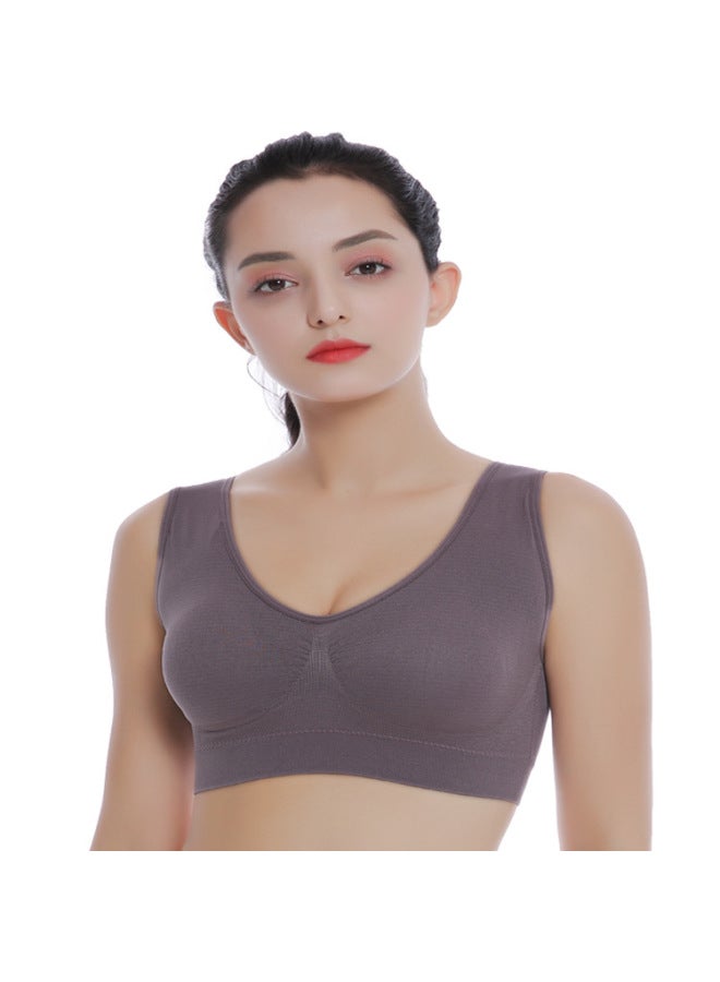 Spot Double-layer Seamless Large Size Sports Bra No Steel Ring Seamless Yoga Adjustable Underwear Women