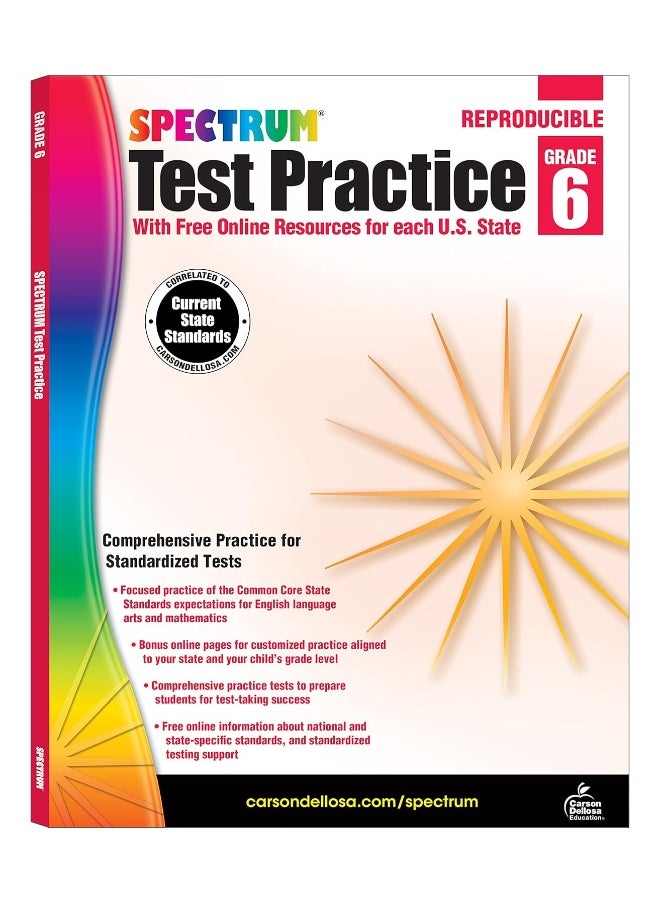 Spectrum Test Practice, Grade 6: Volume 66  - Image 1