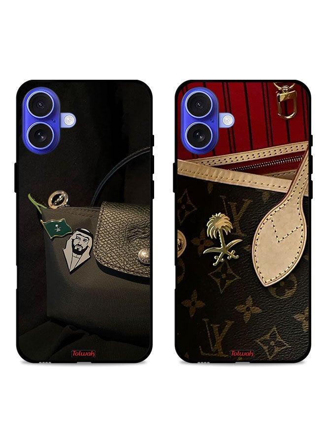 Tolwak Two Cases For Apple iPhone 16 Protective Covers Kingdom Purse - Image 1