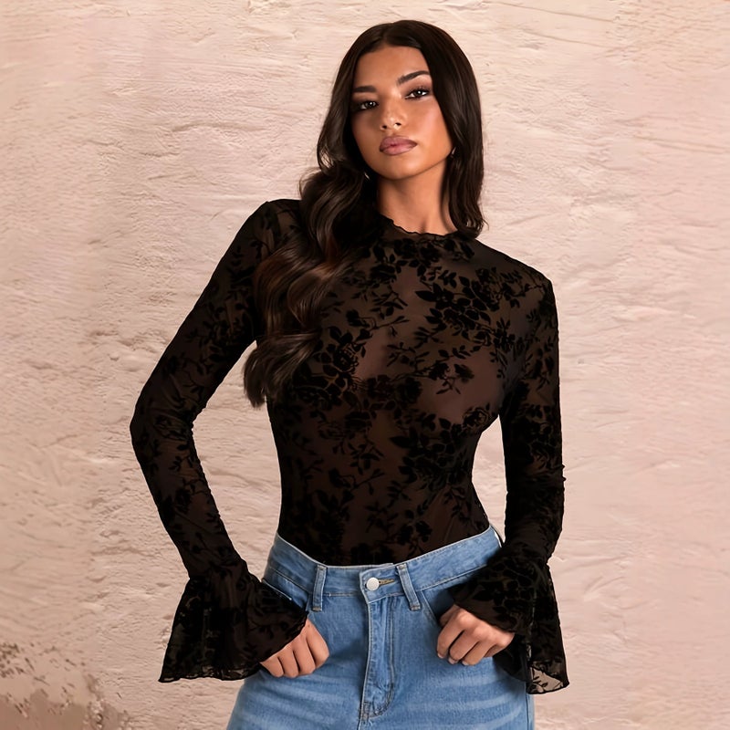 بذلة منفوشة بأكمام واسعة - Image 3