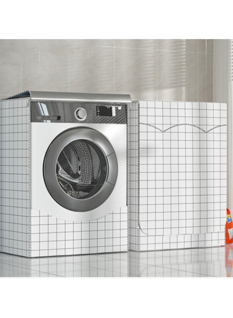 EBMINI Washing Machine Cover Cloth Waterproof Sunscreen Dustproof Cover  - Image 1