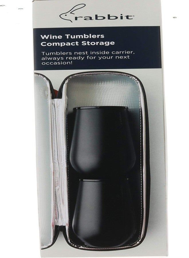 Rabbit Wine to Go - Set of 3 | Wine Bottle Insulation Bag with Handle | Includes 2 Stainless Steel Tumblers with Lids | For On-the-Go Travel such as Picnic, Hiking, and Barbeques - Image 3