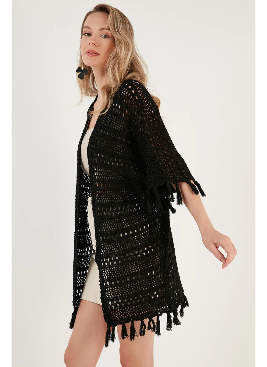 Lela Openwork Knitted Cardigan Women's Cardigan 6071485D24