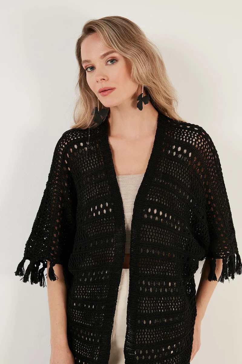 Lela Openwork Knitted Cardigan Women's Cardigan 6071485D24