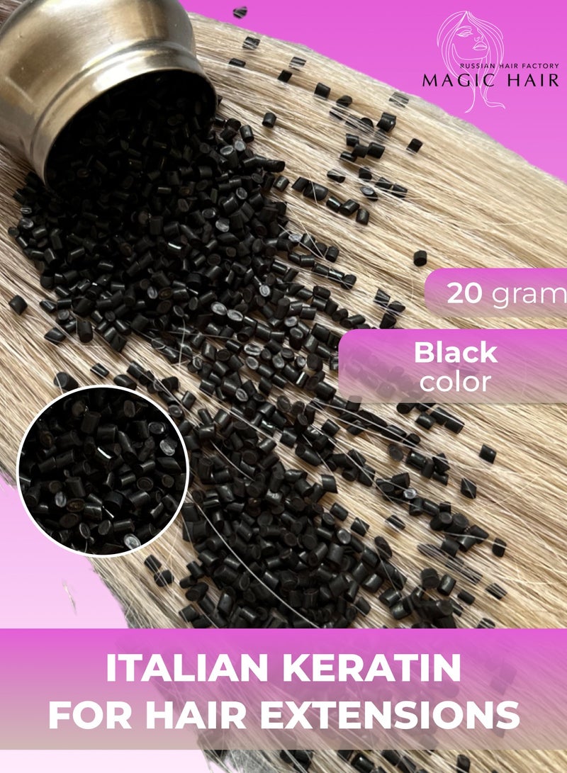 ماركة غير محددة اء الكيراتين الإيطالي – خرز شفاف لوصلات الشعر بنظام I-Tip و U-Tip ونيل تيب وصناعة الباروكات – حبيبات لاصقة قوية لتركيب وصلات الشعر باحتراف*غراء الكيراتين الإيطالي، حبيبات غراء الكيراتين، حبيبات، خرز لصنع شعر مستعار، وصلات شعر على شكل أظافر/طرف (10 جرام) - Image 5