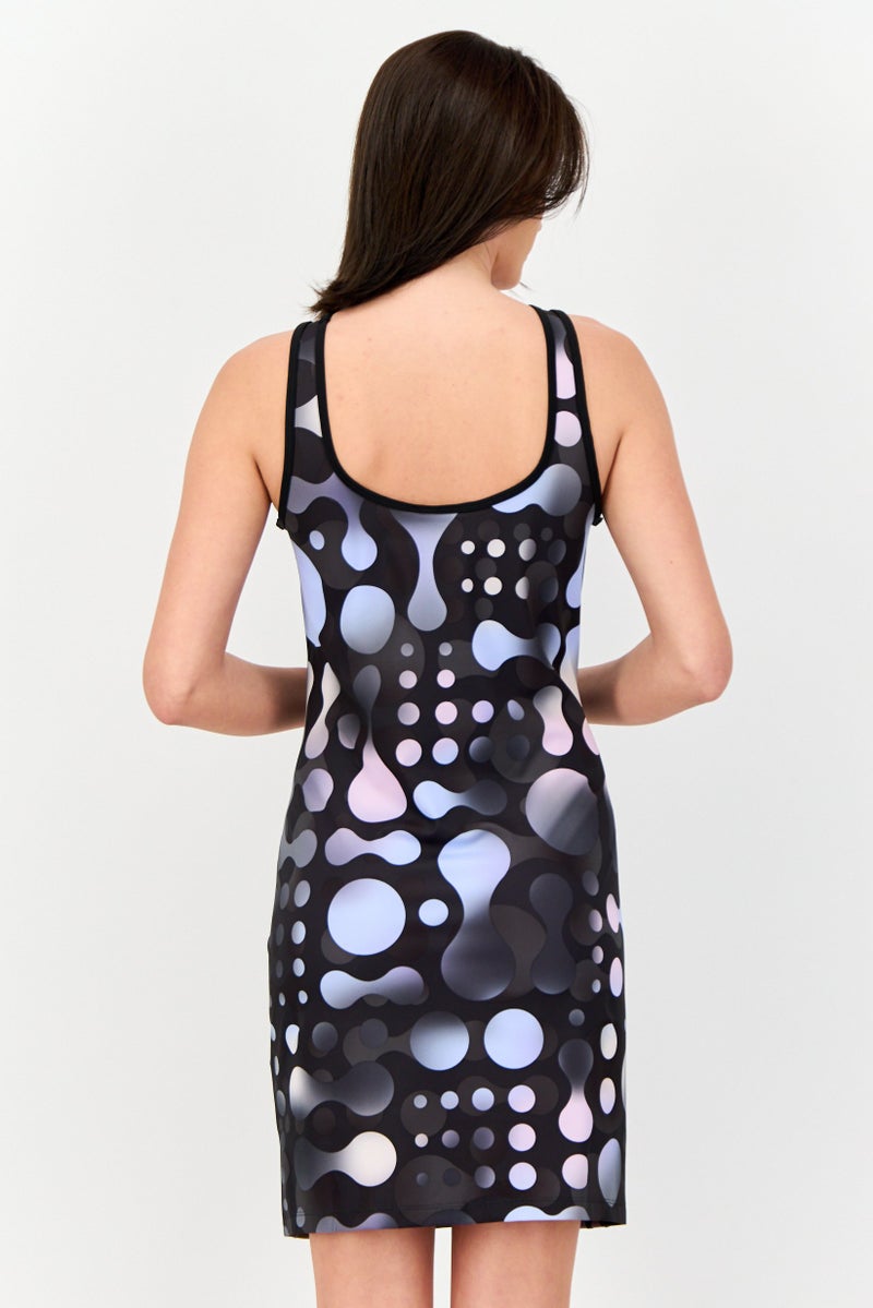 adidas Originals Women Sportswear Fit Sleeveless Outdoor Dress, Multicolor  - Image 2