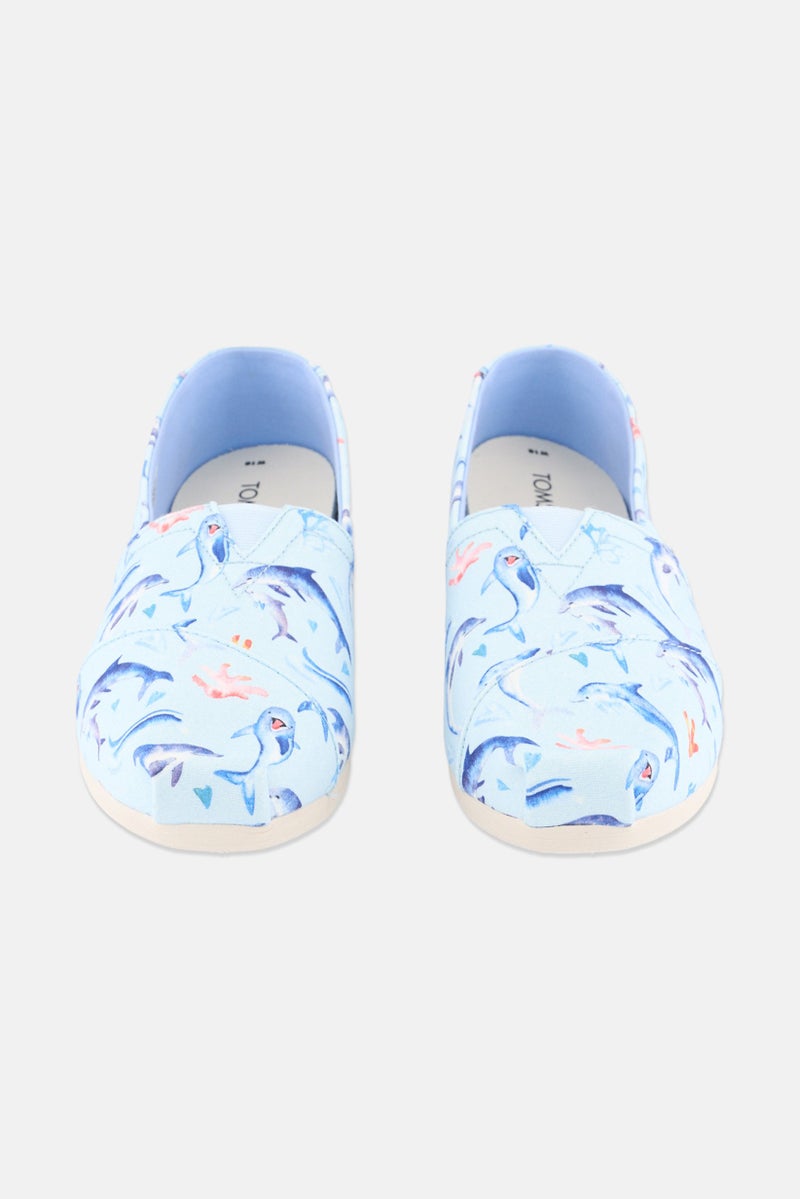 TOMS Women Slip On Shoes, Light Blue - Image 3