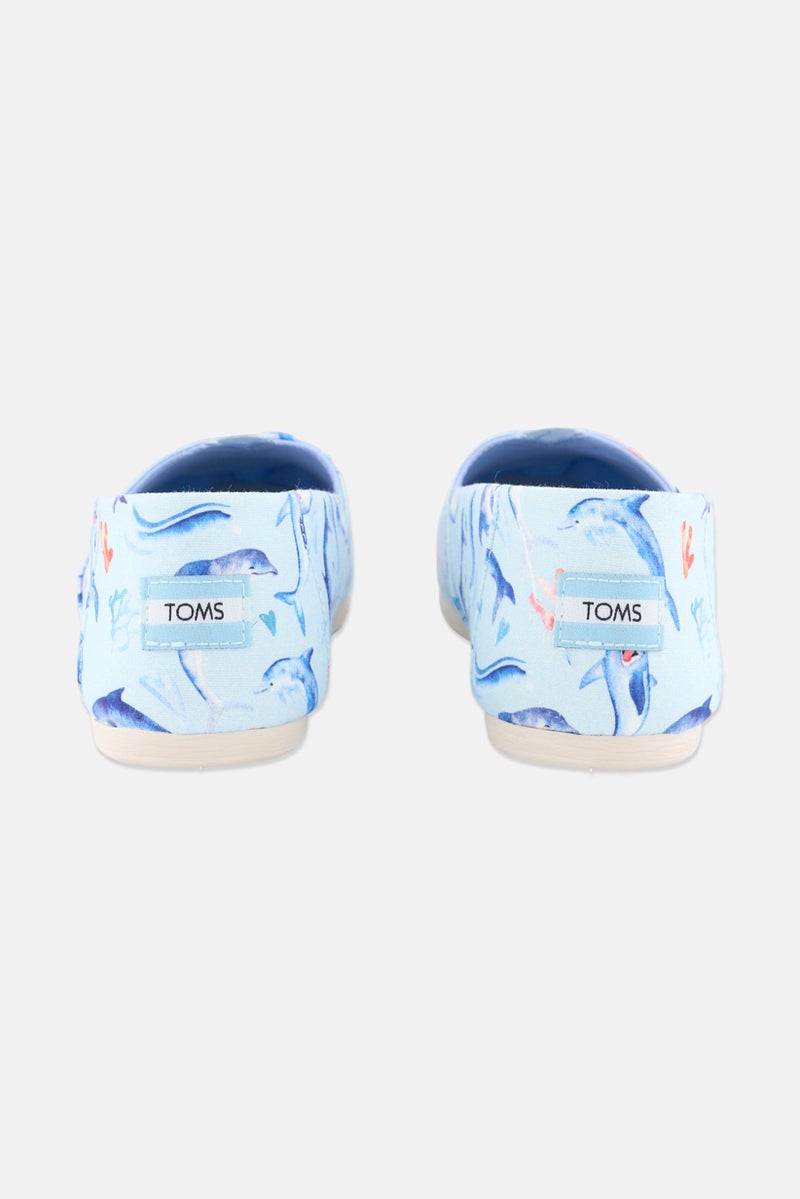 TOMS Women Slip On Shoes, Light Blue - Image 4