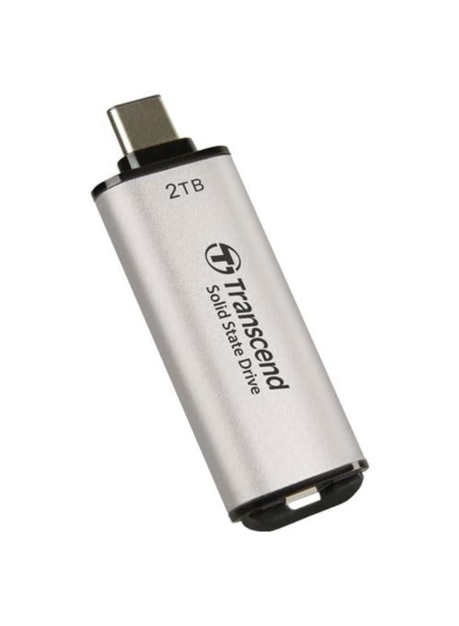 ترانسيند 11 Transcend New ESD300S 2TB External Portable SSD - Up to 1,050 MB/s, Compatible with Type-C Laptops, MacBook M1/M2/M3/M4, iPhone 16 Pro Max, Samsung & Microsoft Surface - Image 1