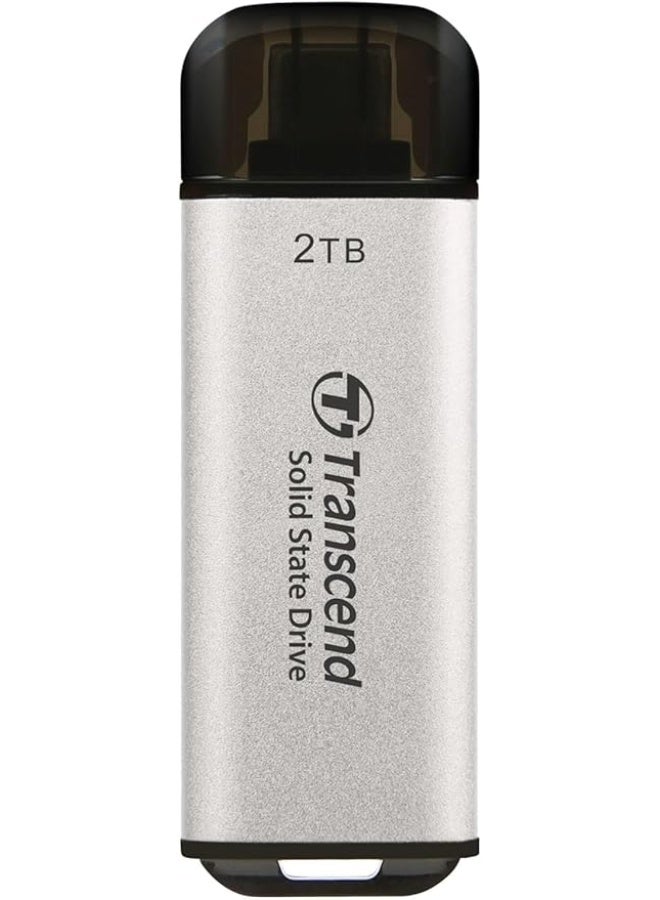 ترانسيند 11 Transcend New ESD300S 2TB External Portable SSD - Up to 1,050 MB/s, Compatible with Type-C Laptops, MacBook M1/M2/M3/M4, iPhone 16 Pro Max, Samsung & Microsoft Surface - Image 2